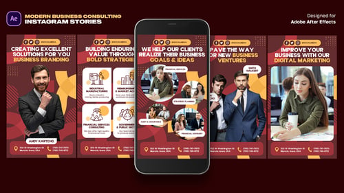 Modern Business Consulting Social Media Stories