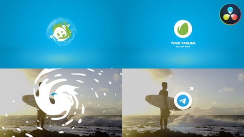 Clean Liquid Logo for DaVinci Resolve