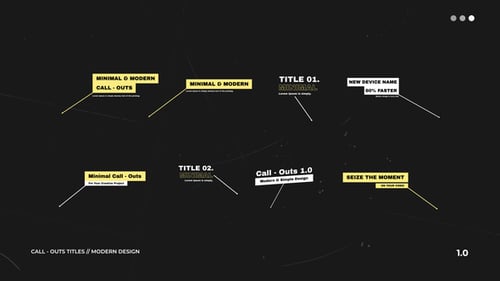 Minimal Call - Outs | Premiere Pro