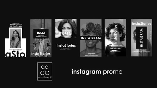 Clean Minimalist Instagram Stories Template with Modern Typography