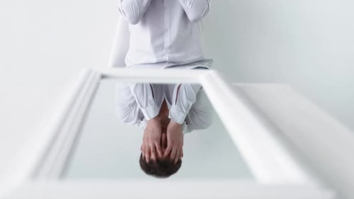 Anxiety Disorder Depression Problem Man Panic