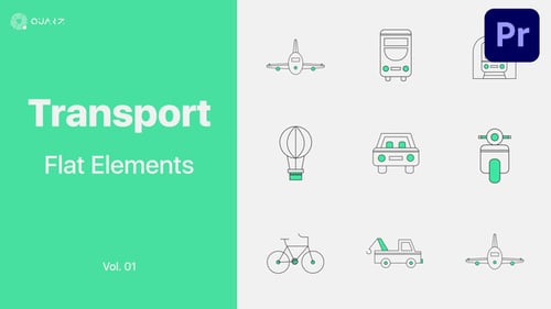 Íconos de transporte para Premiere Pro Vol. 01