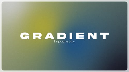 Animated Typography with Smooth Gradients for Presentations