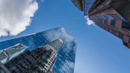 Gratte-ciel dans le centre-ville des finances