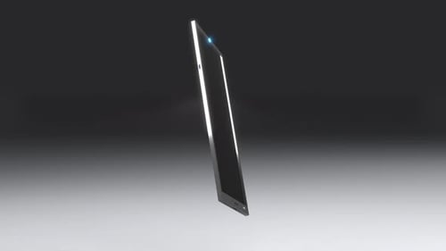 Modern 3D Smartphone Device Rotation and Screen Reveal