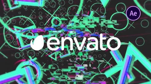 Gamer Glitch Logo Reveal