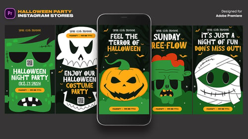 Spooky Halloween Party Invitation Social Stories