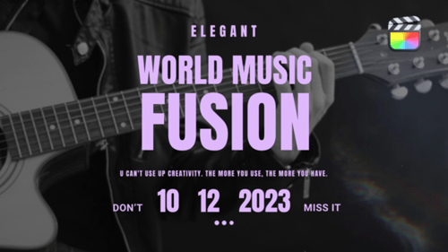 Clean Violet Titles \ FCPX