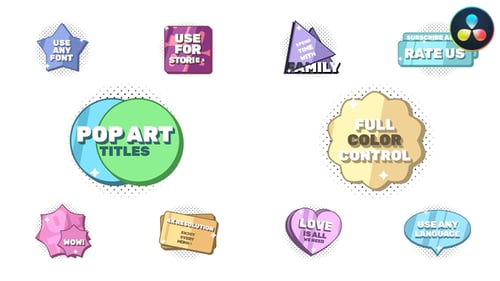 Títulos de Pop Art | DaVinci Resolve