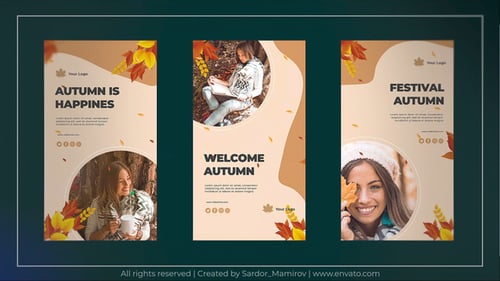 Historia de Instagram de otoño
