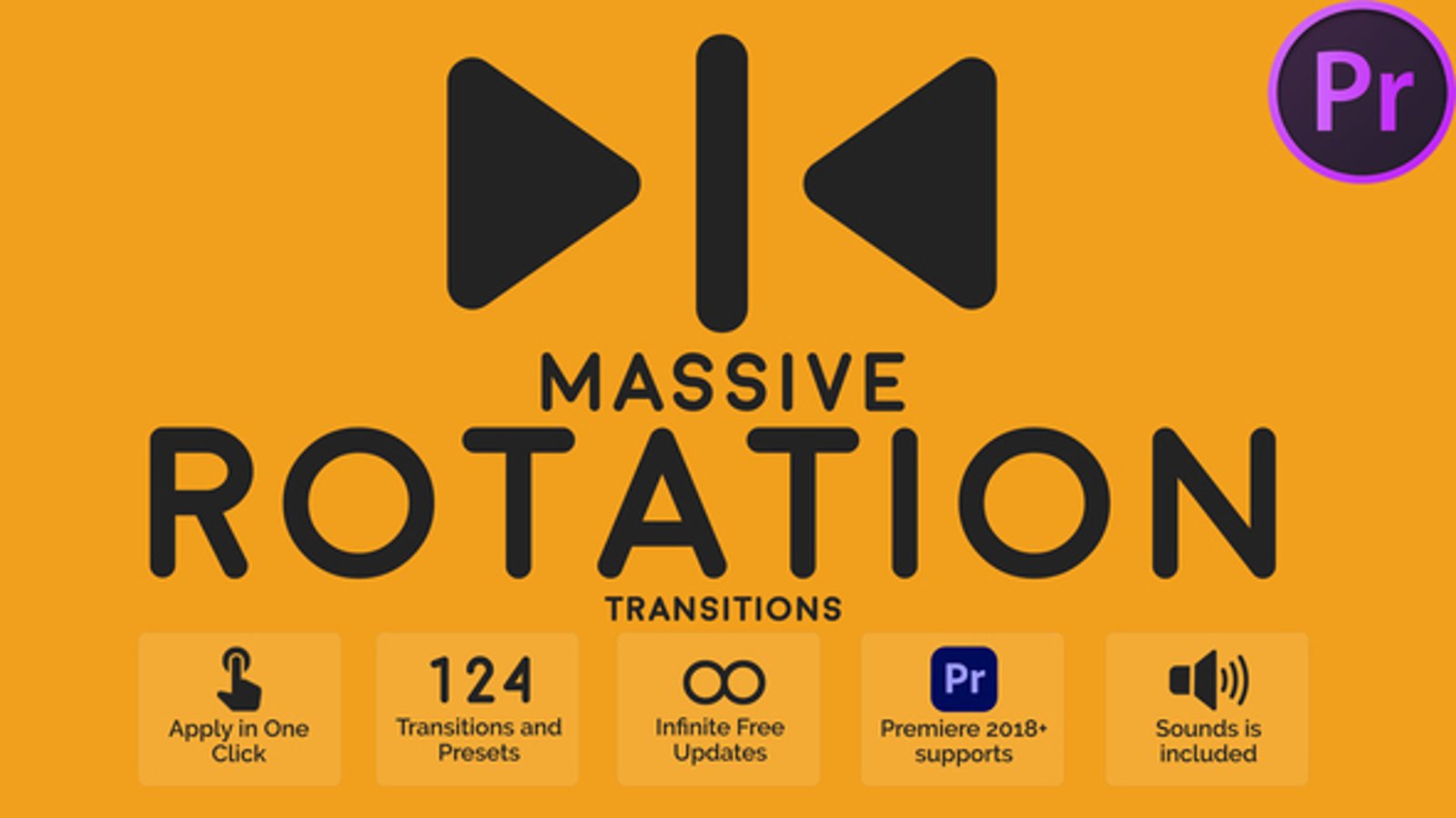 Massive Rotation Transitions, Elements ft. flip transition & flip - Envato