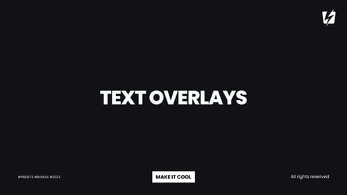 Text Overlays, Elements ft. overlays & background - Envato