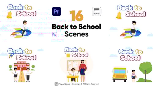 Back to School Scenes For Premiere Pro