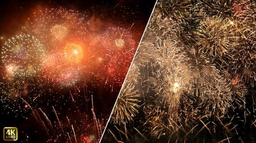 Vibrant Loopable Fireworks Display for Celebrations