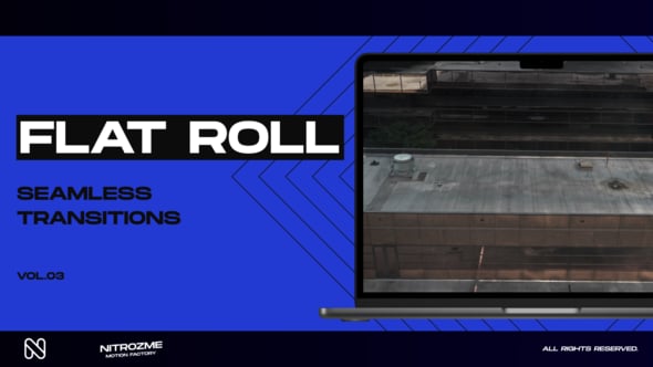 Dynamic Flat Roll Transitions with Glitch Effects, Elements ft ...