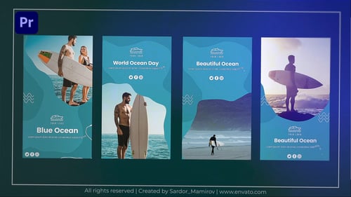 Historia de Instagram sobre el océano | MOGRT