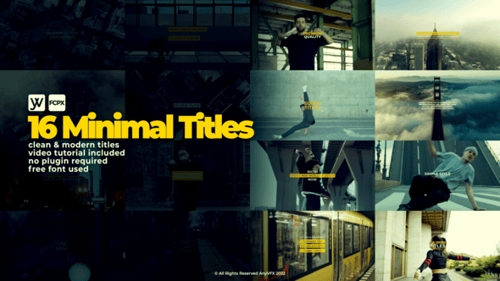 Minimalist Animated Titles and Lower Thirds Pack