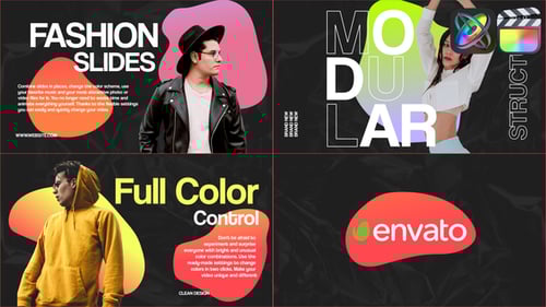 Dynamic Fluid Shapes Fashion Slideshow