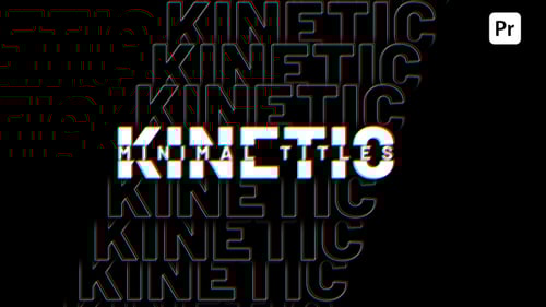 Dynamic Glitch Text Animations: Modern Kinetic Typography Titles Pack