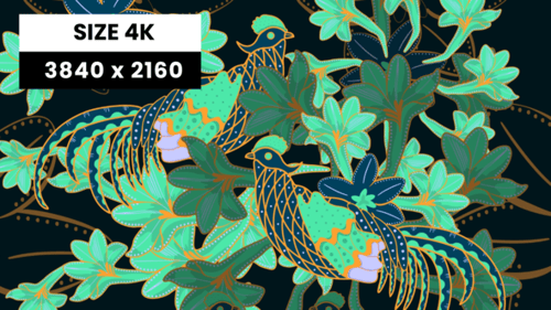 Patrón étnico batik 02 4K VJ Loop
