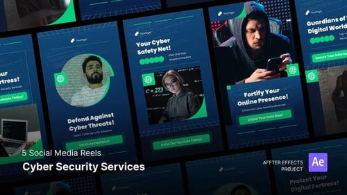 Social Media Reels - Cyber Security Services After Effects Template