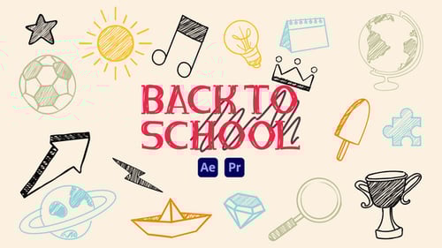 Back to School Scribble Icons