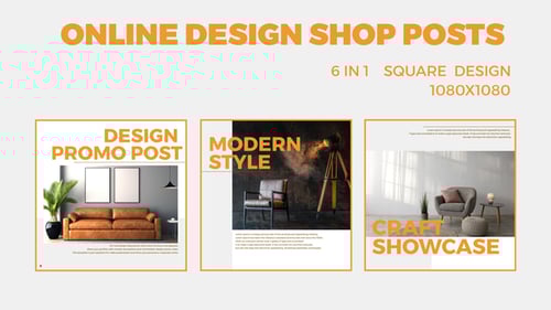 Online Design Shop Posts
