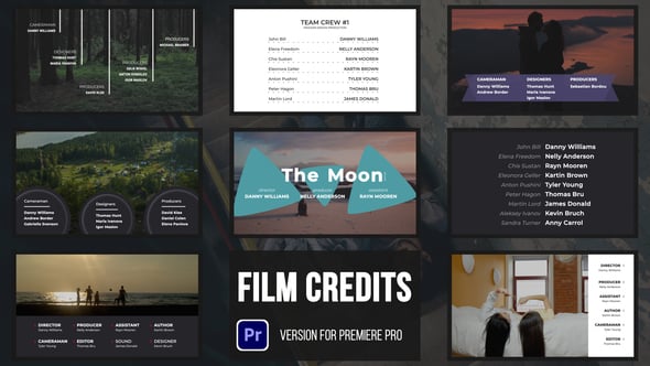 Film and Movie Credits, Elements ft. rolling credits & film credit - Envato