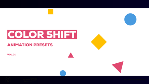 Préréglages Color Shift Motion, volume 01