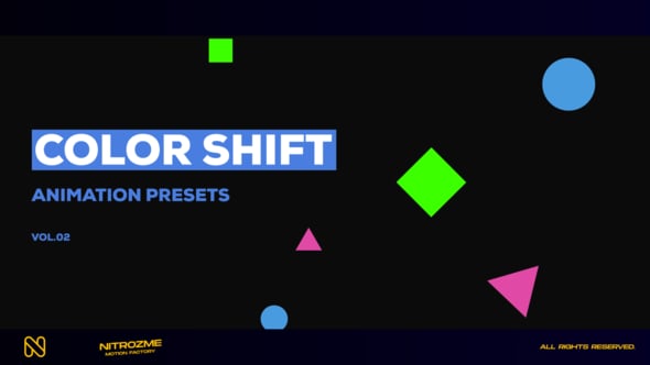 Color Shift Motion Presets Vol. 02, Elements ft. motion & motion ...