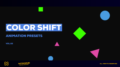 Dynamic Color Shift Presets for Animated Text and Shapes