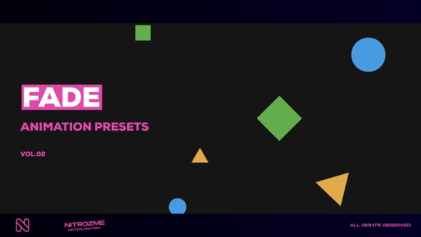 Dynamic Fade Animation Presets for Modern Motion Graphics, Elements ft ...
