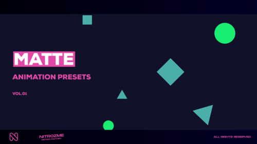 Dynamic Geometric Motion Presets for Typography and Graphic Elements