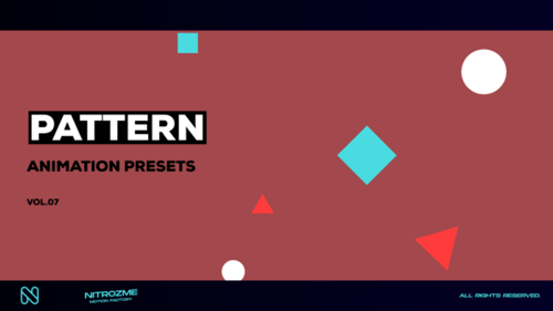 Animated Geometric Pattern Presets for Text and Shapes