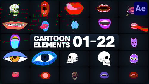 Expressive Cartoon Character Elements for Motion Graphics