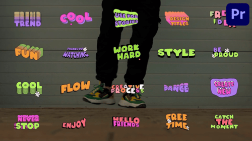 Text Design Titles for Premiere Pro