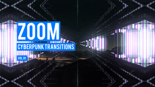Cyberpunk Zoom Transitions Band 01
