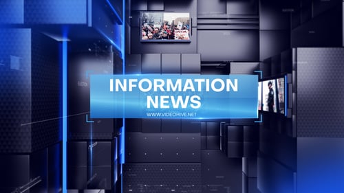 Dynamic 3D News Intro for Broadcast and Information Programs