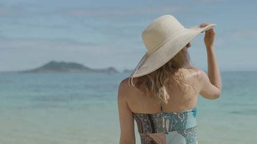 Am Strand spazieren