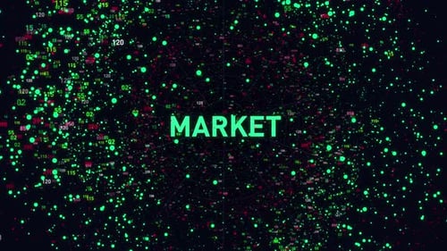 Abstract Technology Network Data Market