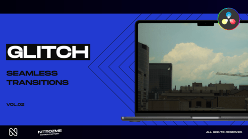 Glitch Transitions Vol. 02 for DaVinci Resolve