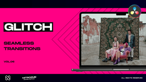 Glitch Transitions Vol. 06 for DaVinci Resolve