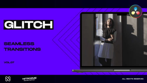 Glitch Transitions Vol. 07 for DaVinci Resolve