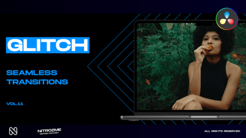 Glitch Transitions Vol. 11 for DaVinci Resolve