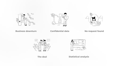Analyse statistique - Concepts en noir et blanc