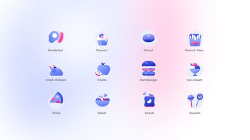 Food - Gradient Icons