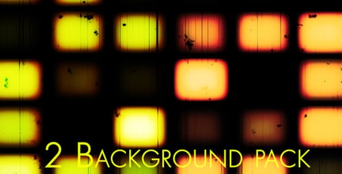 Flickering Grunge Film Grid Background with Dust and Scratches