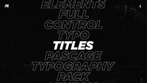 Typography Titles 2.0 | After Effects