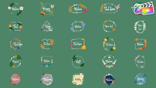 Animated Sketchy Line Art Frames and Titles