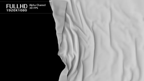 Seamless White Fabric Cloth Reveal Transition